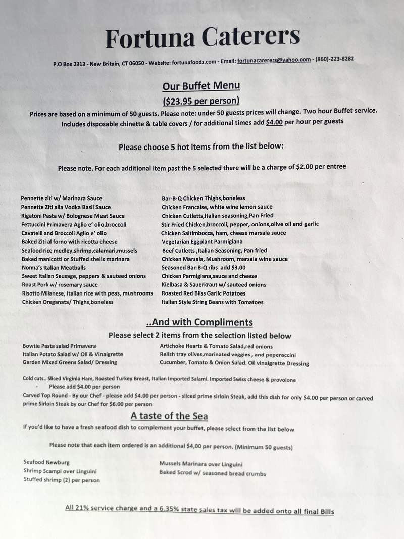 Load image into Gallery viewer, Fortunas Kitchen Menus
